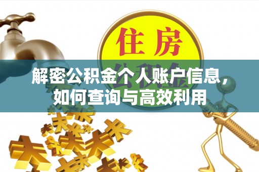 灌阳解密公积金个人账户信息，如何查询与高效利用