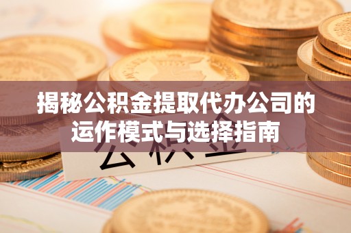 元谋揭秘公积金提取代办公司的运作模式与选择指南