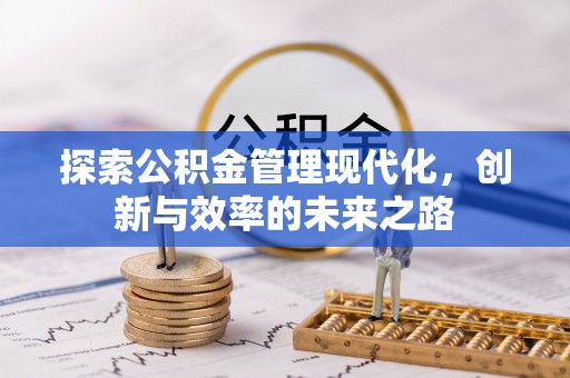 元谋探索公积金管理现代化，创新与效率的未来之路