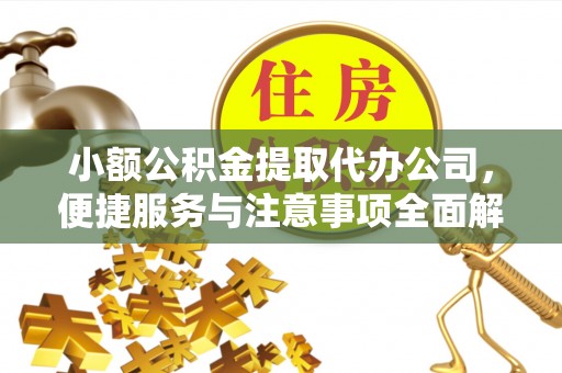 吴忠小额公积金提取代办公司，便捷服务与注意事项全面解析