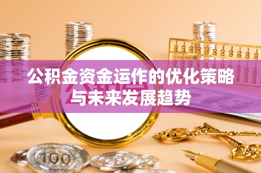 湟源公积金资金运作的优化策略与未来发展趋势