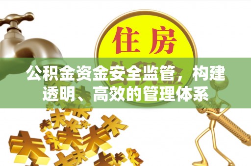 南漳公积金资金安全监管，构建透明、高效的管理体系