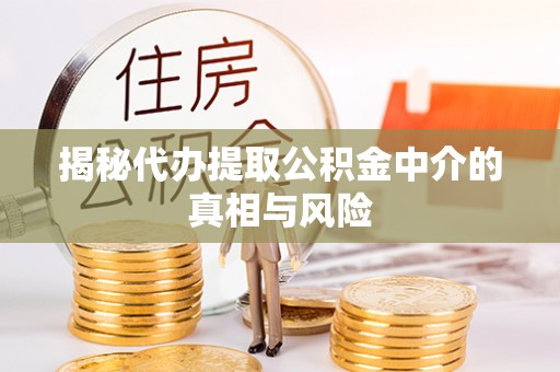 集美揭秘代办提取公积金中介的真相与风险