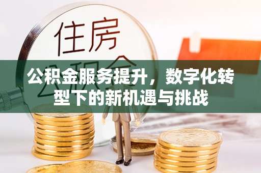 玉田公积金服务提升，数字化转型下的新机遇与挑战
