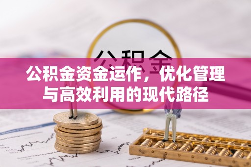新龙公积金资金运作，优化管理与高效利用的现代路径