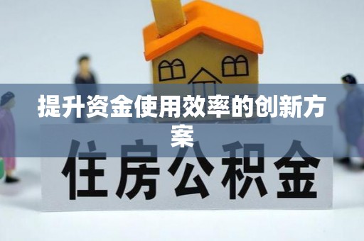 湖滨提升资金使用效率的创新方案