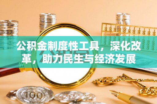 罗城公积金制度性工具，深化改革，助力民生与经济发展