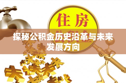 新乡探秘公积金历史沿革与未来发展方向