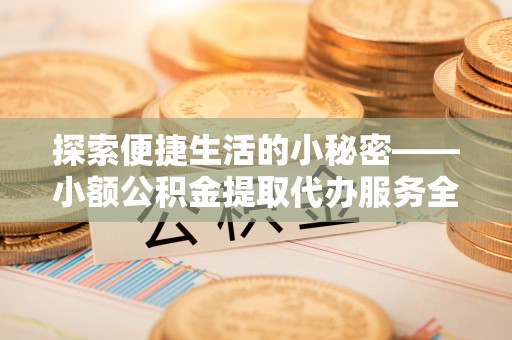 理塘探索便捷生活的小秘密——小额公积金提取代办服务全解析