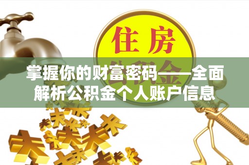 龙华掌握你的财富密码——全面解析公积金个人账户信息