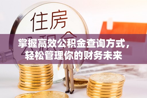 印台掌握高效公积金查询方式，轻松管理你的财务未来