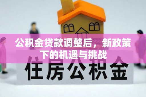丽水公积金贷款调整后，新政策下的机遇与挑战