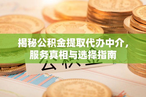 汕尾揭秘公积金提取代办中介，服务真相与选择指南