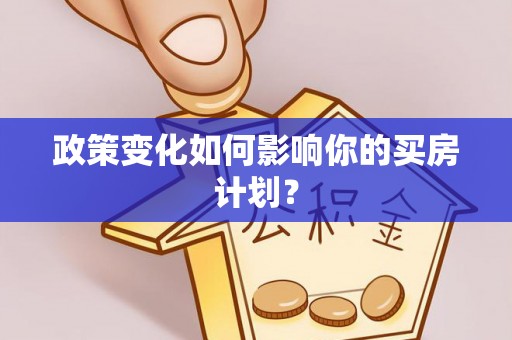 边坝政策变化如何影响你的买房计划？