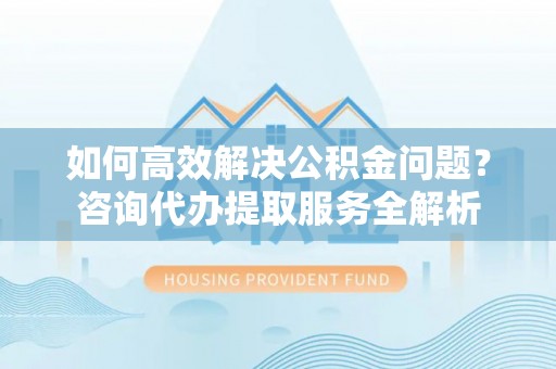 卑南如何高效解决公积金问题？咨询代办提取服务全解析