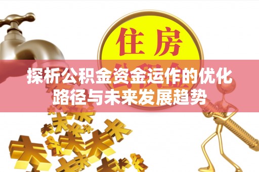 芦溪探析公积金资金运作的优化路径与未来发展趋势