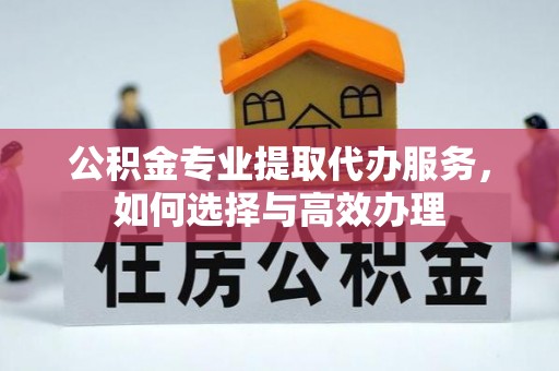 惠农公积金专业提取代办服务，如何选择与高效办理