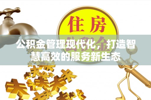 西湖公积金管理现代化，打造智慧高效的服务新生态