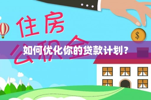 忻城如何优化你的贷款计划？