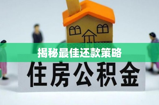 南陵揭秘最佳还款策略