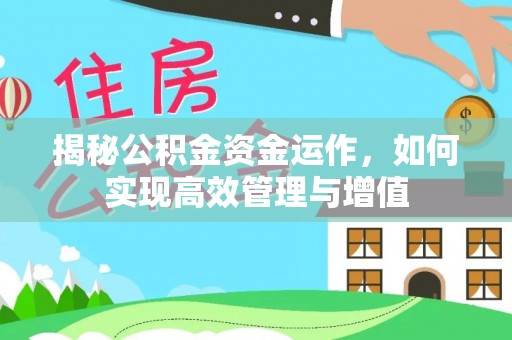 泗水揭秘公积金资金运作，如何实现高效管理与增值