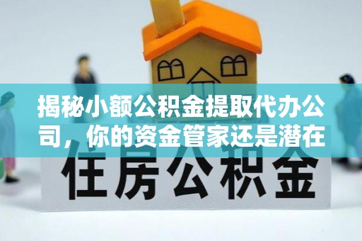 清溪揭秘小额公积金提取代办公司，你的资金管家还是潜在陷阱？