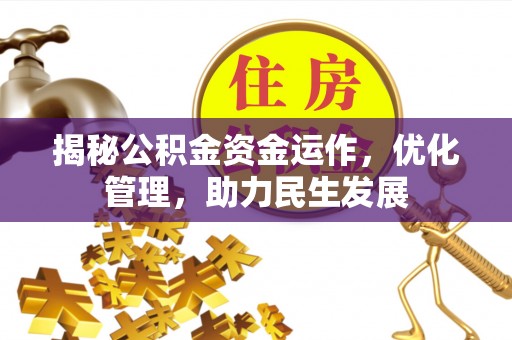 泾河揭秘公积金资金运作，优化管理，助力民生发展