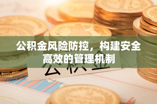 铜锣公积金风险防控，构建安全高效的管理机制