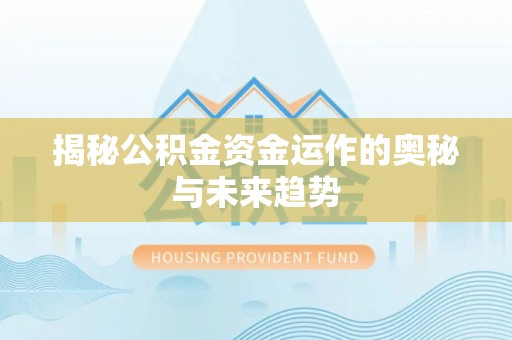 泽普揭秘公积金资金运作的奥秘与未来趋势